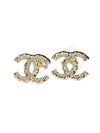 CC Logo Crystal Earrings Gold - CHANEL - BALAAN 1