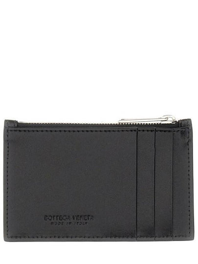 Maxi Intrecciato Zipper Coin Purse Black - BOTTEGA VENETA - BALAAN 2