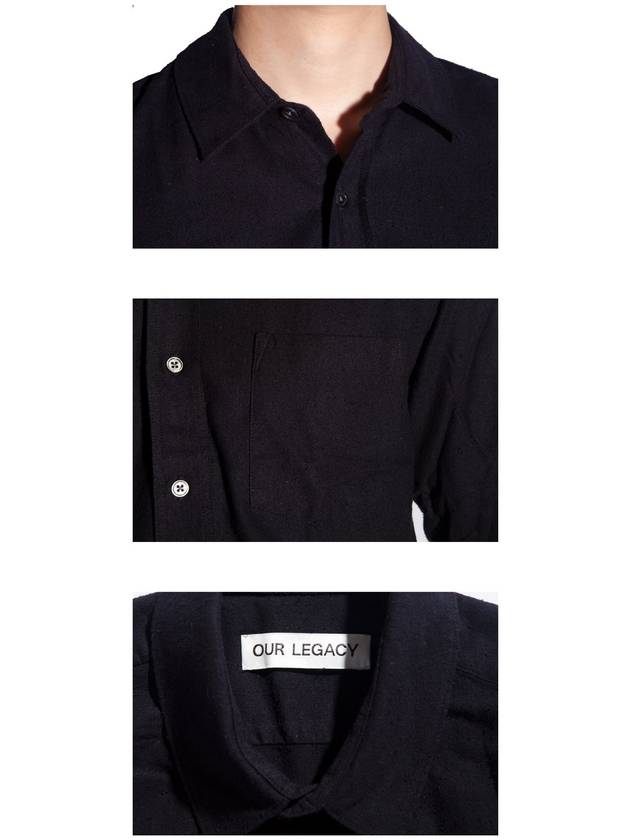 Silk Classic Long Sleeve Shirt Black - OUR LEGACY - BALAAN 10