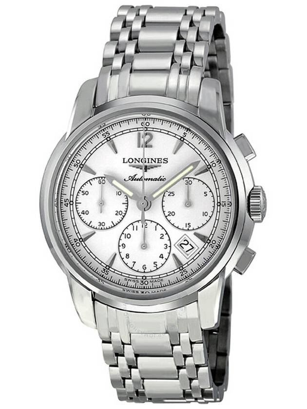 Longines Saint-Imier Automatic Chronograph White Dial Men's Watch - LONGINES - BALAAN 1