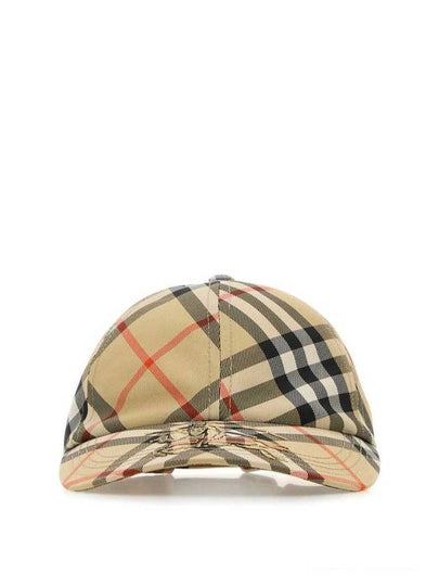 Log Check Ball Cap Beige - BURBERRY - BALAAN 2