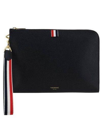 RWB Strap Medium Folio Clutch Black - THOM BROWNE - BALAAN 2