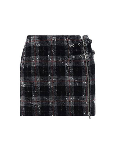 short skirt FAB3423F4059 900 BLACK - ALESSANDRA RICH - BALAAN 1