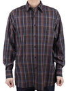 24SS Men's Super Light Wool Check Shirt Dark Brown A24SS01LC DARKBROWN - AURALEE - BALAAN 1