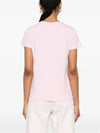 Denise Embroidered Logo Short Sleeve T-shirt Pink - A.P.C. - BALAAN 5