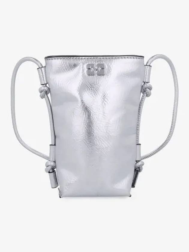 Bou Metallic Cross Back Silver - GANNI - BALAAN 2