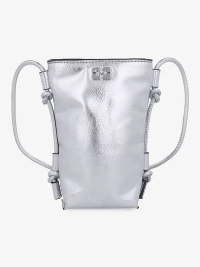 Bou Metallic Cross Back Silver - GANNI - BALAAN 2