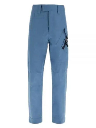 Logo Buckle Straight Pants Blue - DIOR - BALAAN 2