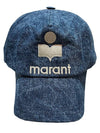 Tyrone H Logo Ball Cap Blue - ISABEL MARANT - BALAAN.