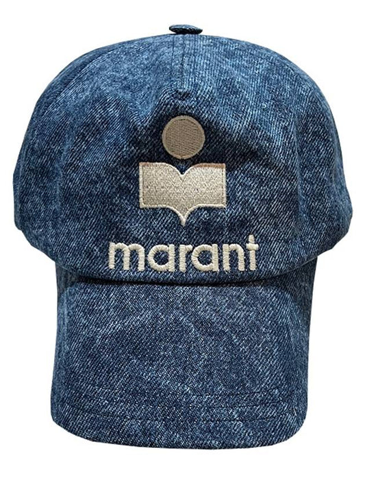 Tyrone H Logo Ball Cap Blue - ISABEL MARANT - BALAAN 2