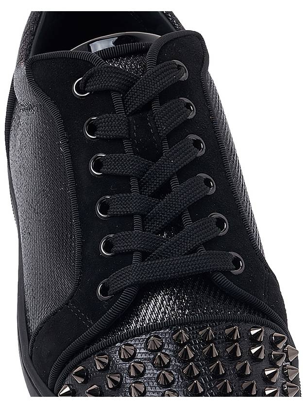 Louis Junior Spike Low Top Sneakers Black - CHRISTIAN LOUBOUTIN - BALAAN 9