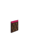 Monogram Card Wallet Fuchsia Brown - LOUIS VUITTON - BALAAN 5