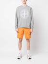 Men's Logo Patch Cargo Shorts Orange - STONE ISLAND - BALAAN 3