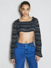 Bedrock Crop Knit Top Black - VIVIENNE WESTWOOD - BALAAN 2