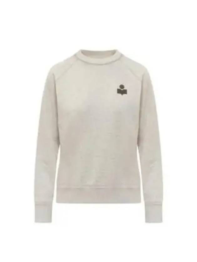 Mila Logo Cotton Sweatshirt Ecru Khaki - ISABEL MARANT - BALAAN 2