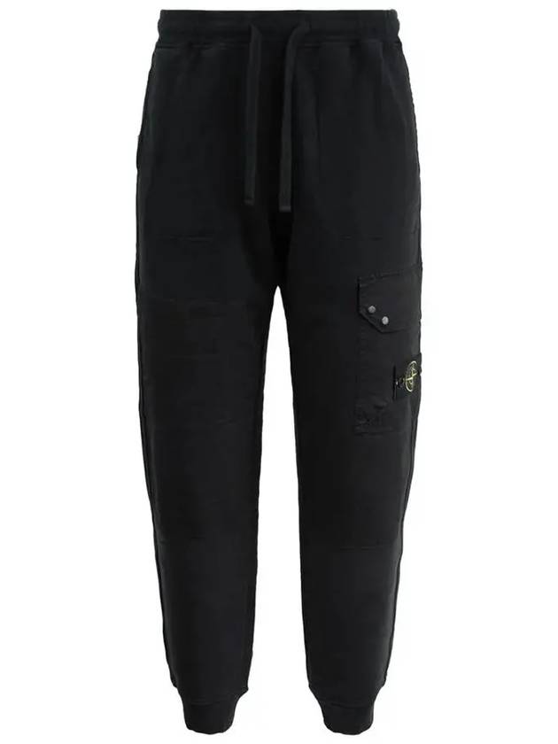 Compass Badge Panel Track Pants Black - STONE ISLAND - BALAAN 2