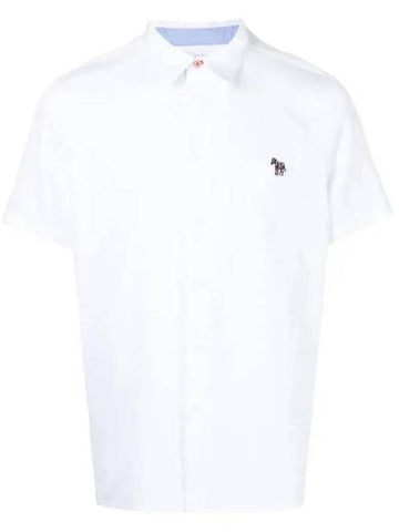 PS by Organic Cotton Short Sleeve Shirt White - PAUL SMITH - BALAAN.