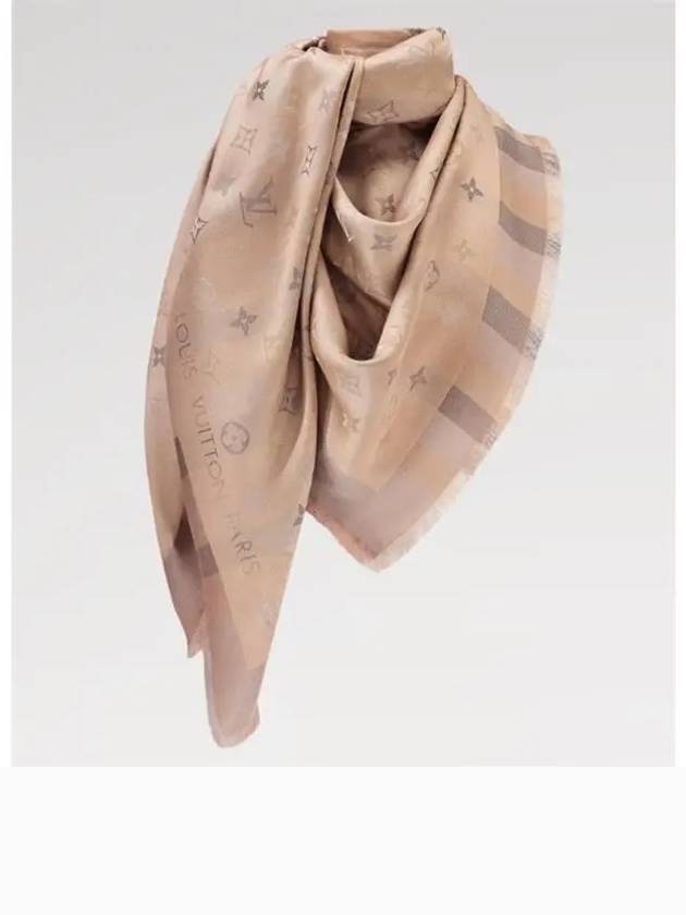 So Shine Monogram Scarf Beige - LOUIS VUITTON - BALAAN 2