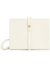 Small Book Logo Detail Leather Clutch Bag White - MARNI - BALAAN 2