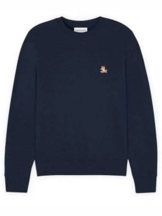 Chillax Patch Regular Sweatshirt Ink Blue - MAISON KITSUNE - BALAAN 2