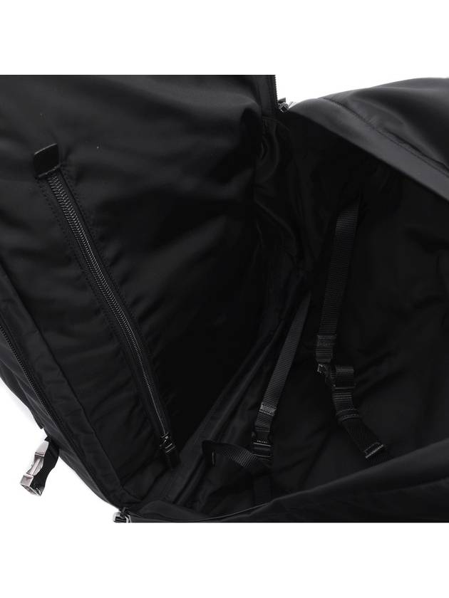 Re-Nylon Saffiano Leather Backpack Black - PRADA - BALAAN 7