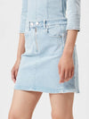 Women's Vabelia Denim H-Line Skirt Light Blue - ISABEL MARANT - BALAAN 3