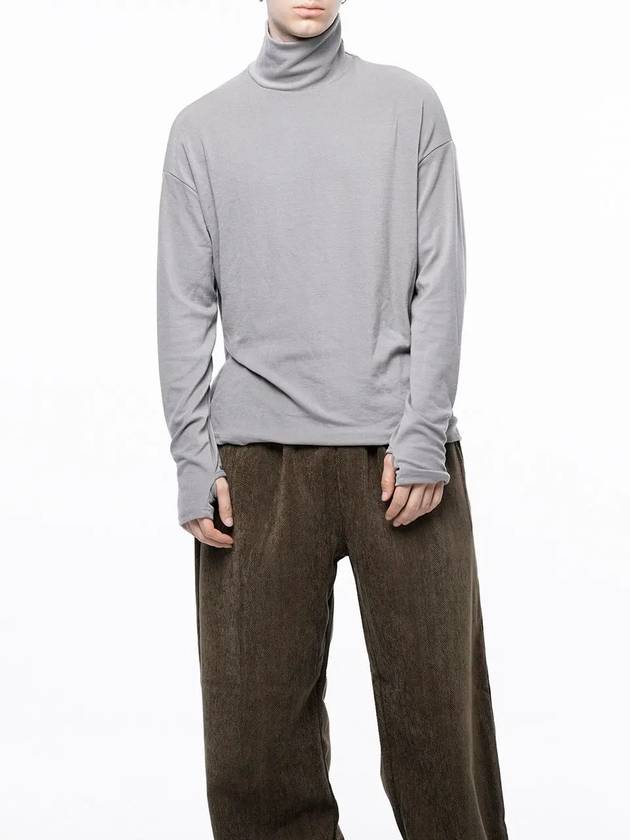 Men s M243TP04BE Spandex Finger Warmer Turtleneck Polar T shirt Beige - CHANCE'S NOI - BALAAN 3