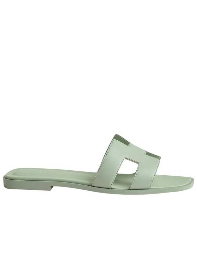 Oran Calfskin Sandals Vert - HERMES - BALAAN 1