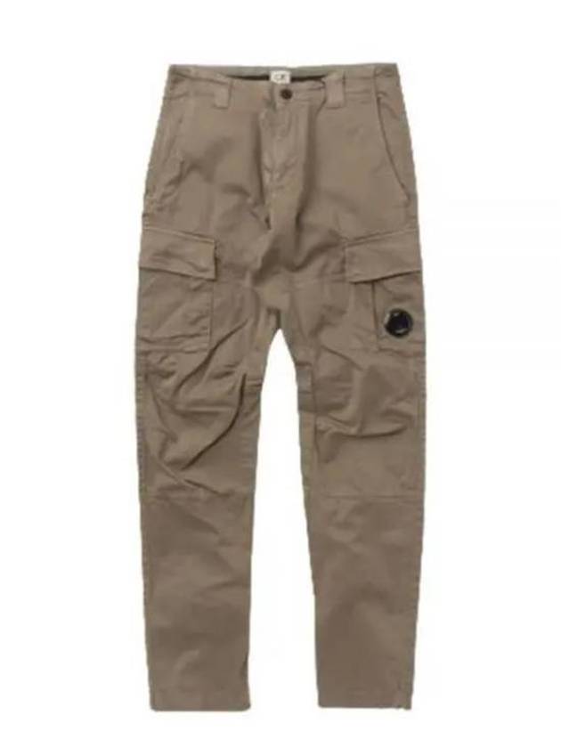 Stretch Satin Cargo Straight Pants Green - CP COMPANY - BALAAN 2