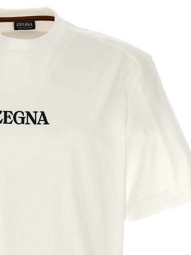 Zegna Logo T-Shirt - ERMENEGILDO ZEGNA - BALAAN 3