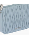 Sassy Matelasse Nappa Leather Shoulder Bag Blue - MIU MIU - BALAAN 5