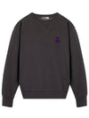 Mike Velvet Logo Sweatshirt Faded Night - ISABEL MARANT - BALAAN 2