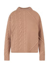 wool blend knit top beige - MAX MARA - BALAAN 1