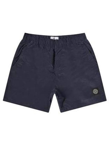 Pocket Swim Shorts Navy - STONE ISLAND - BALAAN 1