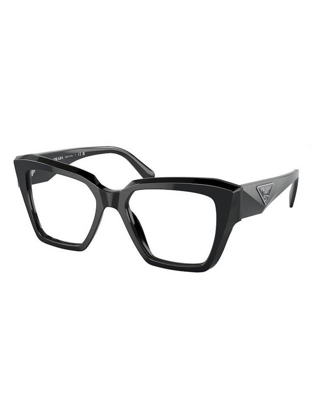 Logo Patch Square Eyeglasses Black - PRADA - BALAAN 1