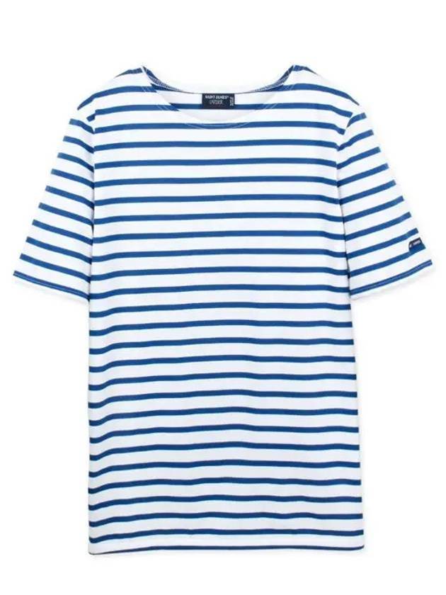 Levant Modern Striped Short Sleeve T-Shirt Blue - SAINT JAMES - BALAAN 1