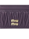 Materasse Nappa Leather Card Wallet Violet - MIU MIU - BALAAN 6