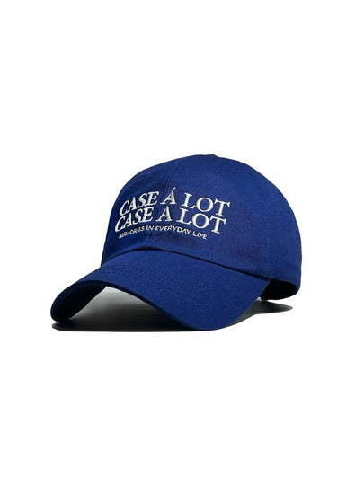 Slogon logo ball cap Blue - CASEALOT - BALAAN 2