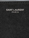 Grain de Poudre Embossed Leather Zipper Card Wallet Black - SAINT LAURENT - BALAAN 6