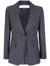 Galosce Pinstripe Blazer Jacket Black - MAX MARA - BALAAN 2