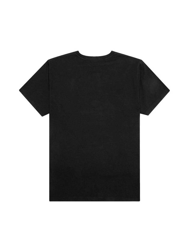 Micro Logo Print Short Sleeve T-shirt Black - STONE ISLAND - BALAAN 9