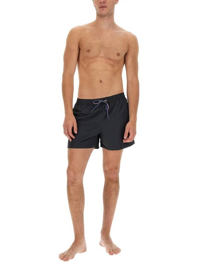 Men's Zebra Logo Swim Shorts Black - PAUL SMITH - BALAAN 6