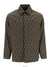 Men's FF Long Sleeve Shirt Brown - FENDI - BALAAN 5