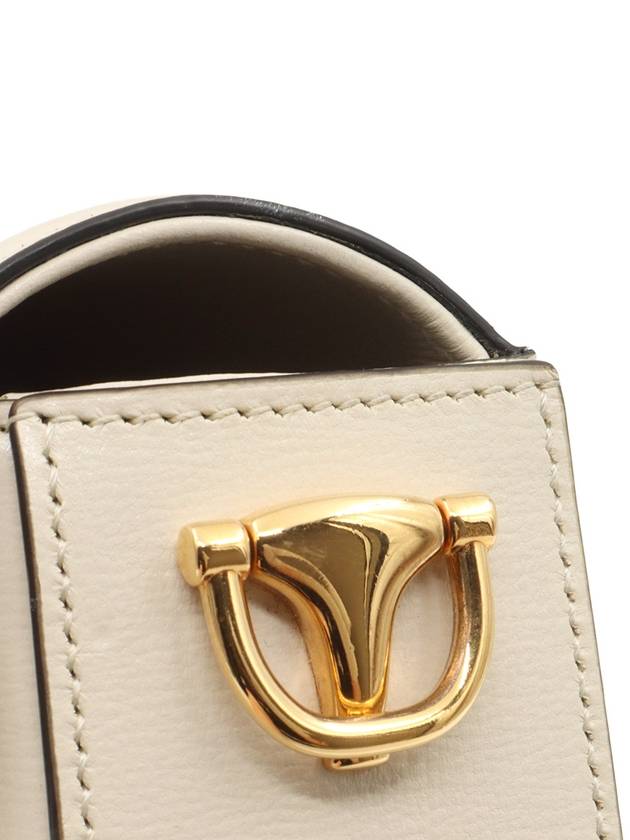 White Leather Horsebit 1955 Small 2WAY 735178 - GUCCI - BALAAN 9