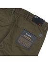 Cotton Slim Fit Satin Straight Pants Dark Green - HUGO BOSS - BALAAN 8