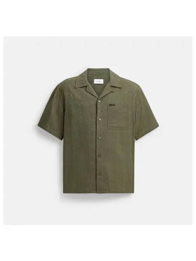 Signature Woven Shirt in Organic Cotton CT050 TV4 - COACH - BALAAN 1