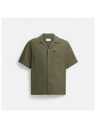 Signature Woven Shirt in Organic Cotton CT050 TV4 - COACH - BALAAN 1