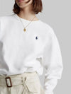 Embroidered Logo Pony Sweatshirt White - POLO RALPH LAUREN - BALAAN 5