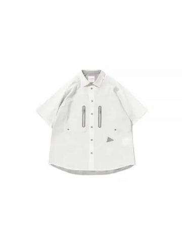 24 Tech Ss Shirt Off White 5744153127 031 Short Sleeve - AND WANDER - BALAAN 1