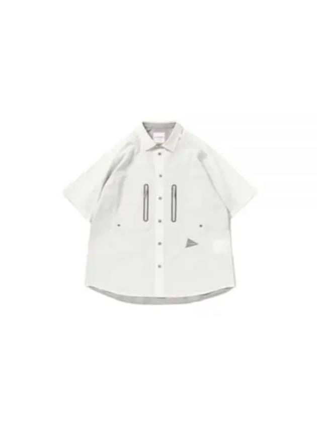 24 Tech Ss Shirt Off White 5744153127 031 Short Sleeve - AND WANDER - BALAAN 1